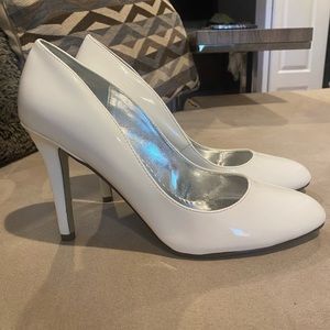 Rampage White Patent heels